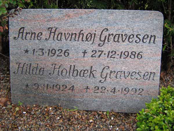 Billede af gravsten på Lemvig Kirkegård